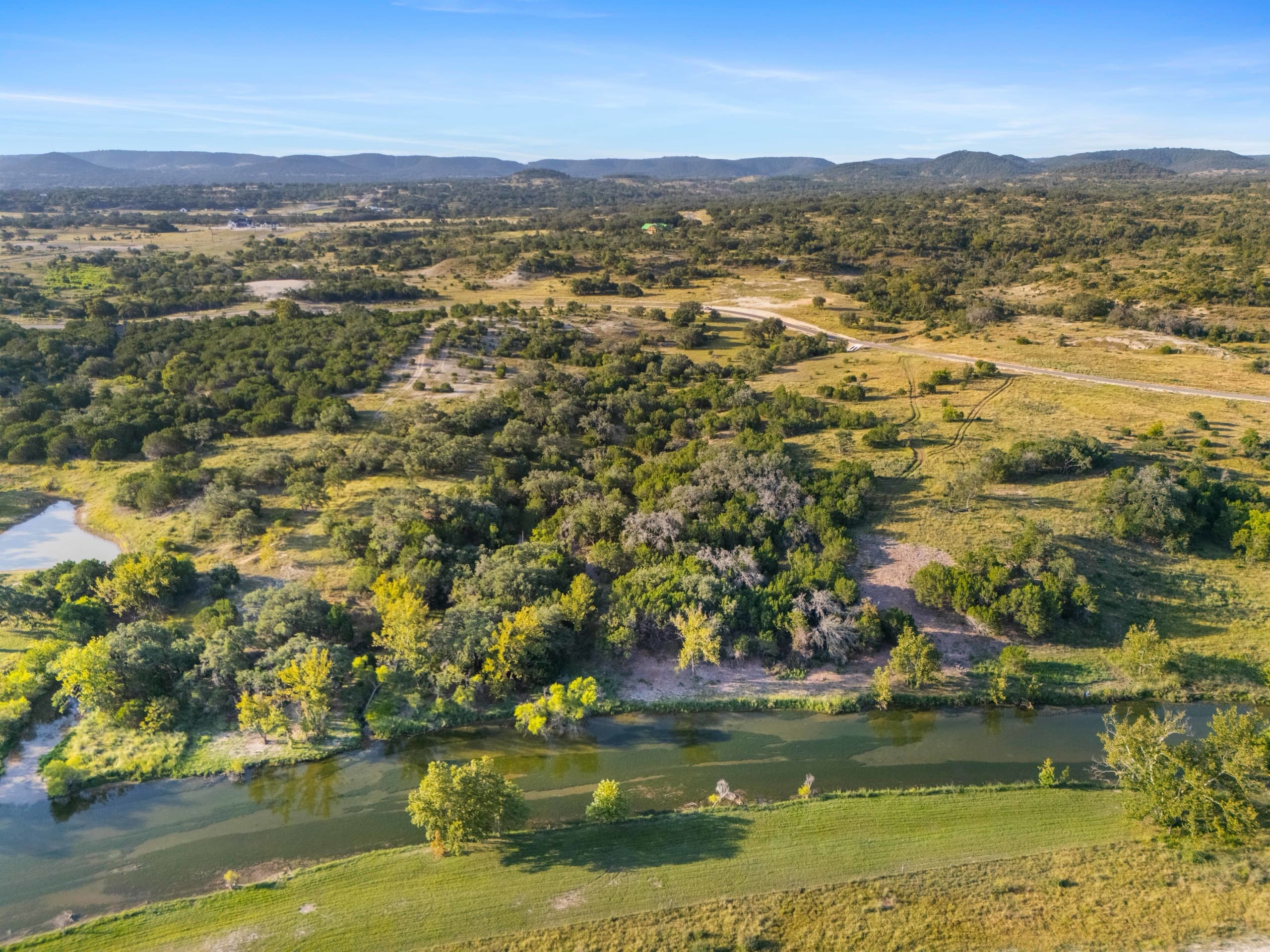 Aerial drone photography of a San Antonio property